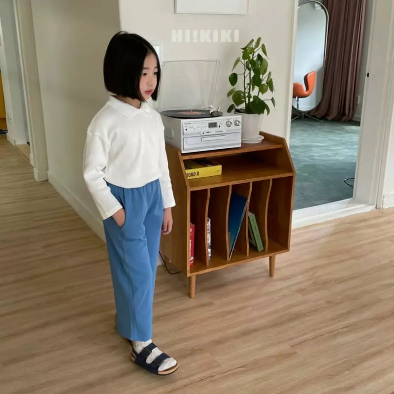 Hikiki - Korean Children Fashion - #Kfashion4kids - Collar Rib Tee - 2
