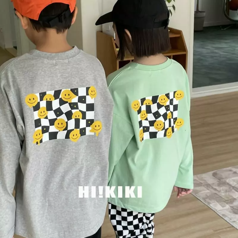 Hikiki - Korean Children Fashion - #childofig - Smile Check Tee