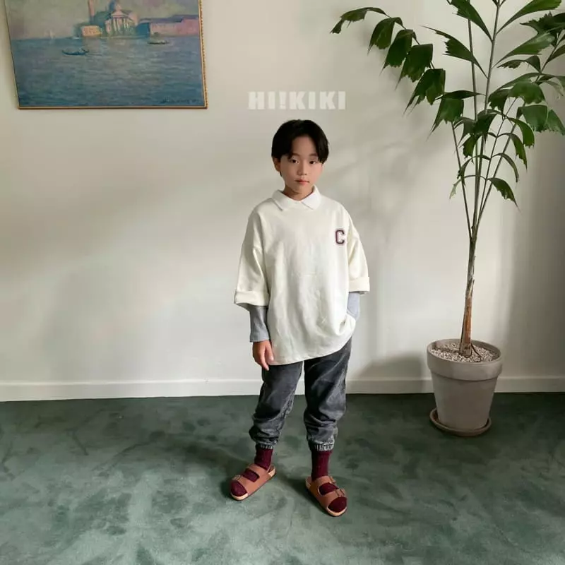 Hikiki - Korean Children Fashion - #childofig - C Slit Tee - 2