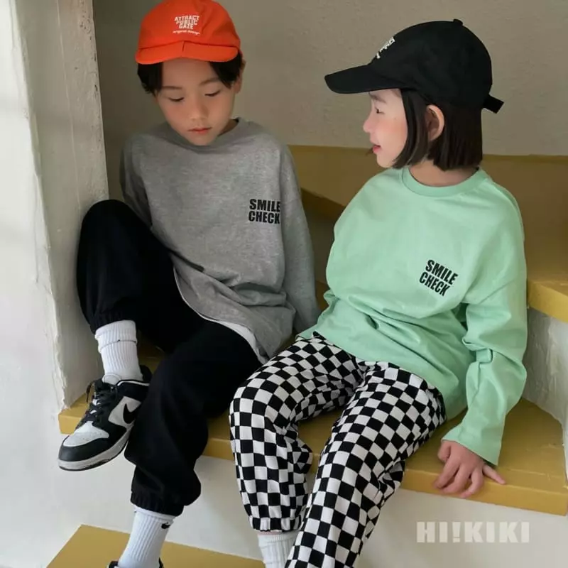 Hikiki - Korean Children Fashion - #childrensboutique - Smile Check Tee - 2