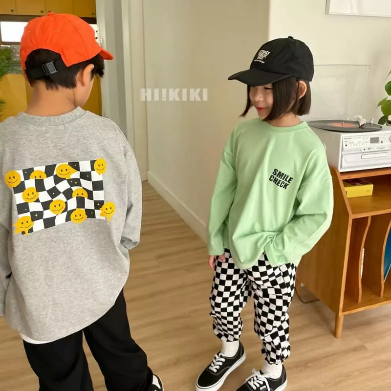 Hikiki - Korean Children Fashion - #designkidswear - Smile Check Tee - 4