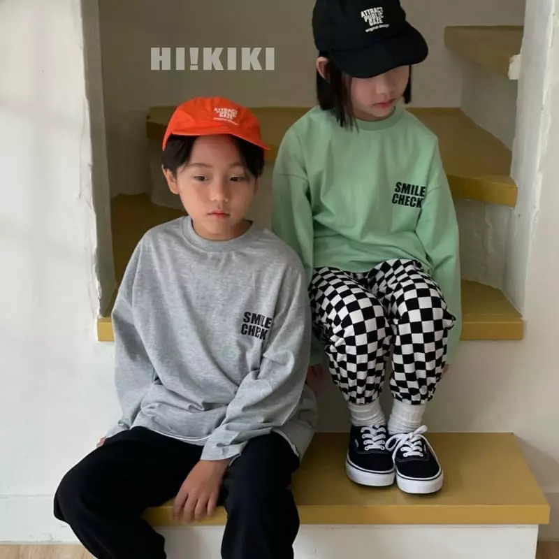 Hikiki - Korean Children Fashion - #fashionkids - Smile Check Tee - 5