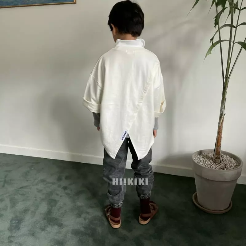 Hikiki - Korean Children Fashion - #kidsshorts - C Slit Tee - 7