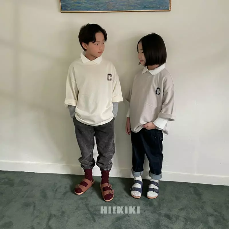 Hikiki - Korean Children Fashion - #kidsstore - C Slit Tee - 8