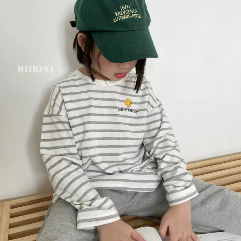 Hikiki - Korean Children Fashion - #kidzfashiontrend - Stripes Smile Tee - 5