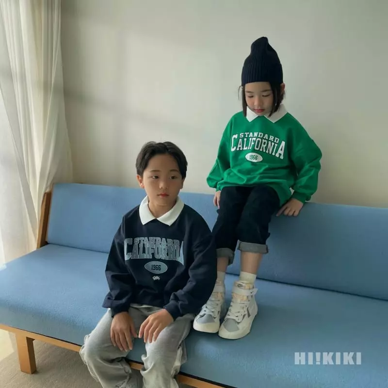 Hikiki - Korean Children Fashion - #littlefashionista - Collar Sweatshirt - 8