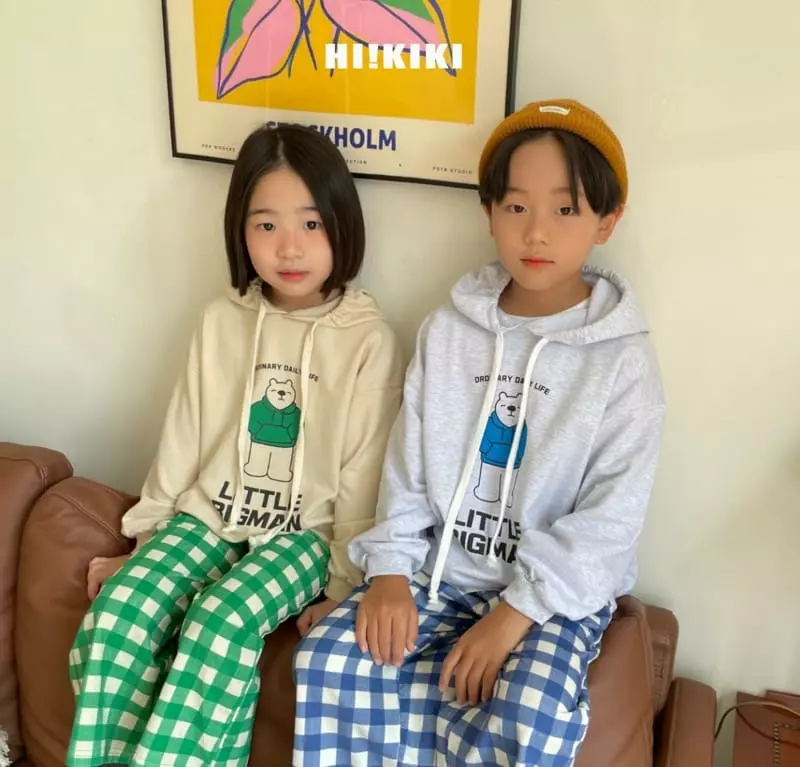 Hikiki - Korean Children Fashion - #todddlerfashion - Check Wide Pants