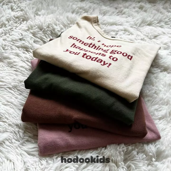 Hodoo - Korean Children Fashion - #Kfashion4kids - Letter Tee - 10