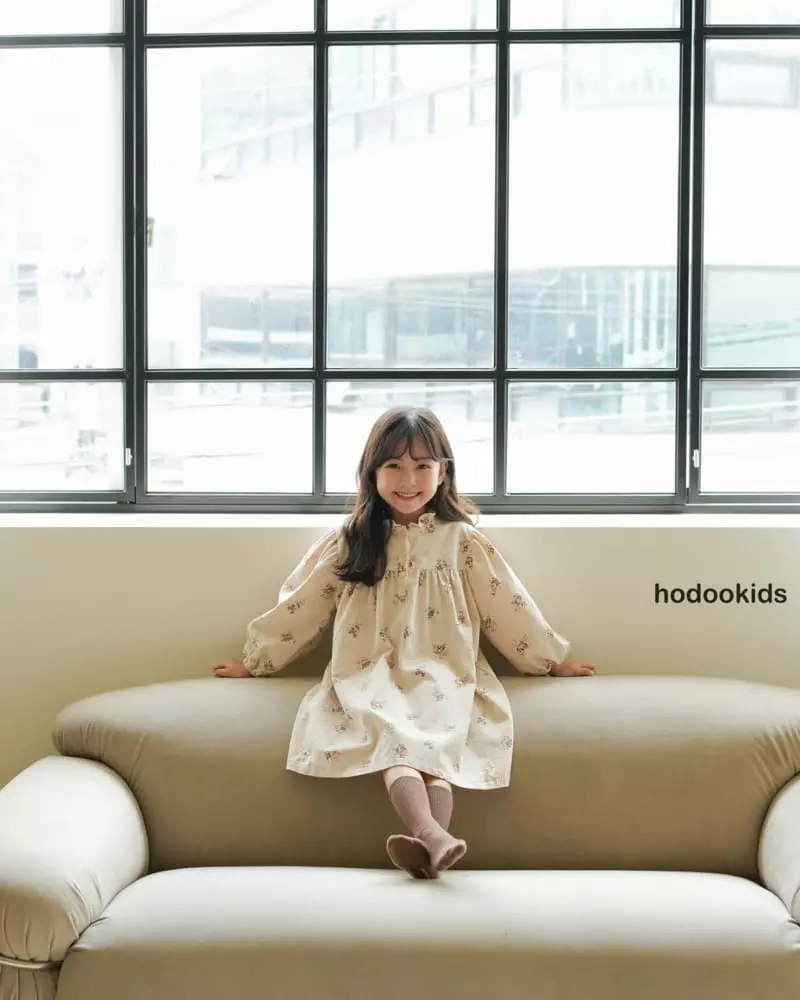 Hodoo - Korean Children Fashion - #childofig - Circle Flower One-piece - 2