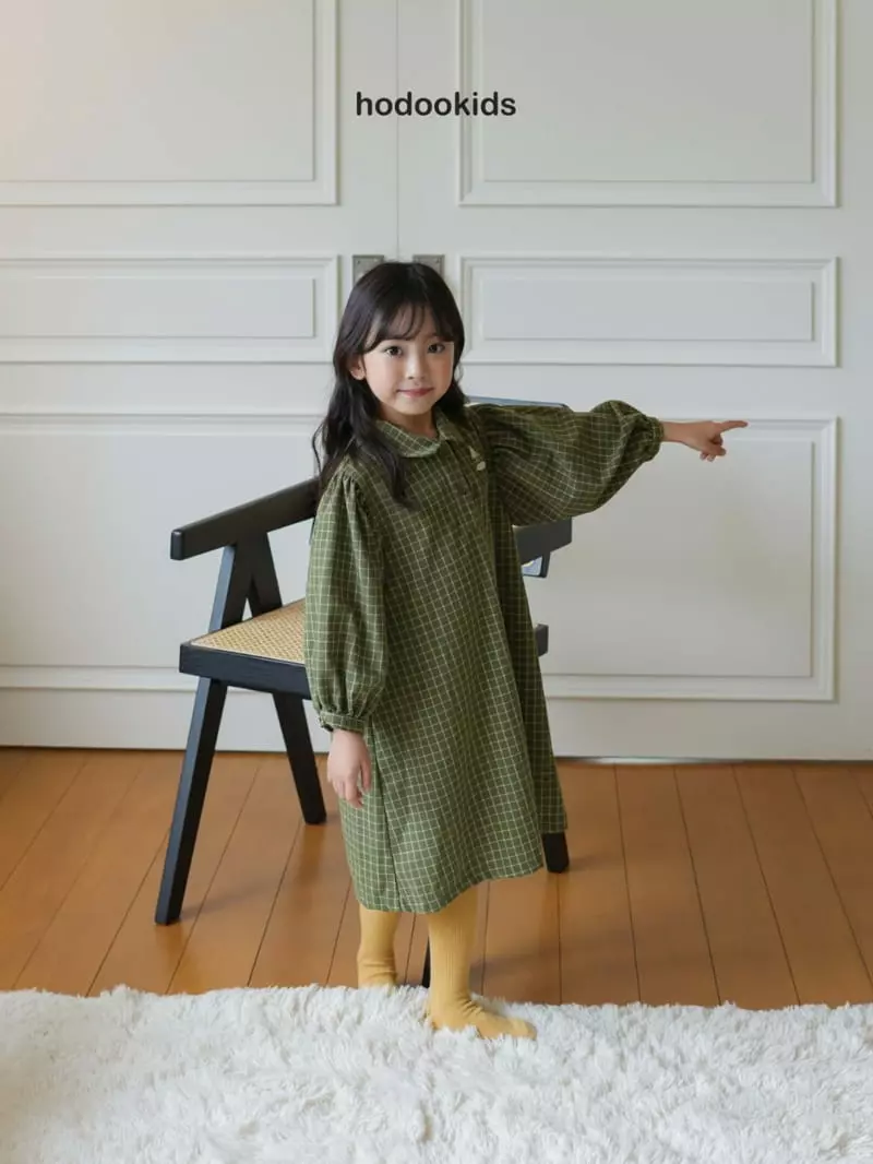 Hodoo - Korean Children Fashion - #childofig - Edge Check One-piece - 10