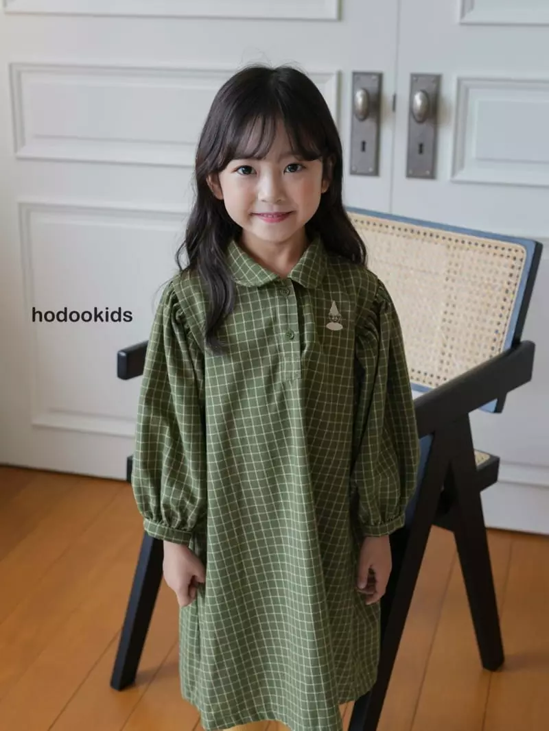 Hodoo - Korean Children Fashion - #childofig - Edge Check One-piece - 9