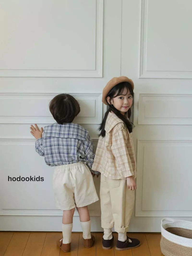Hodoo - Korean Children Fashion - #childofig - Checker Blouse - 6