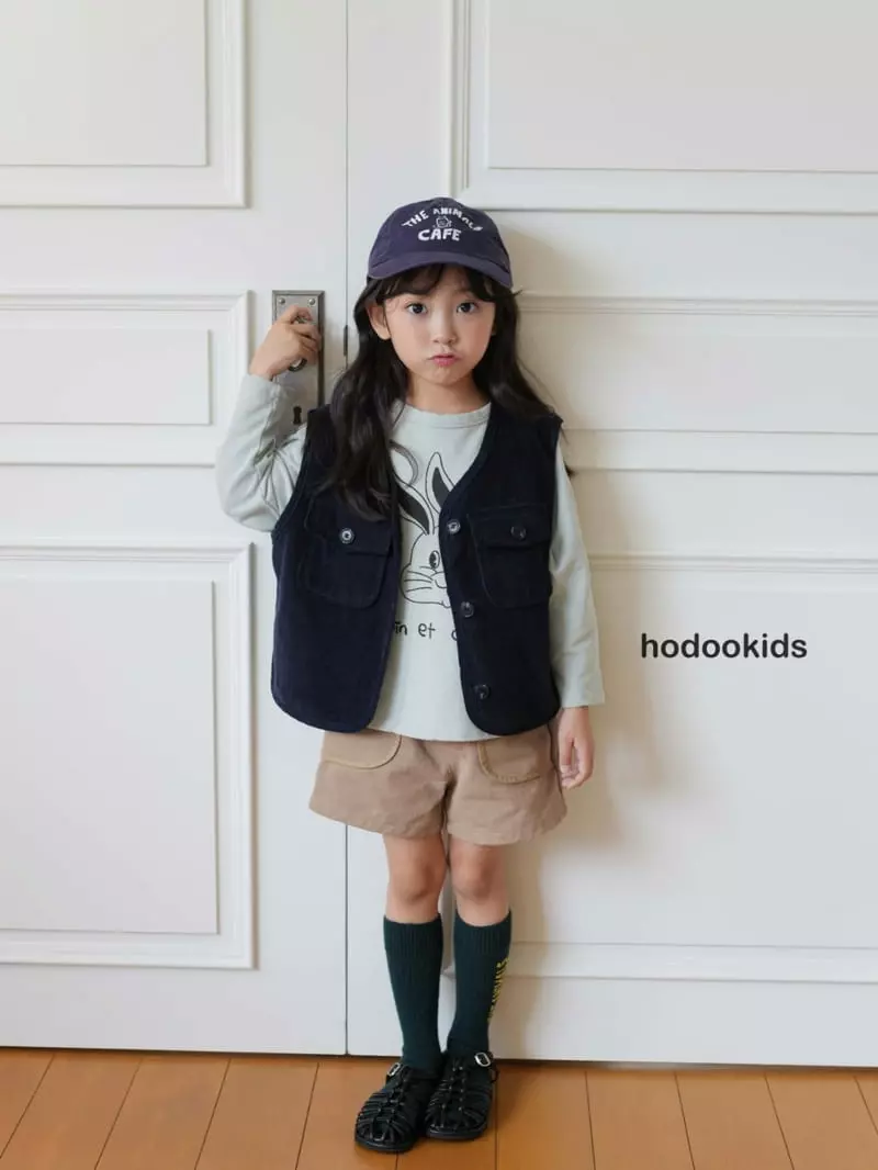 Hodoo - Korean Children Fashion - #childofig - Corduroy Vest - 5