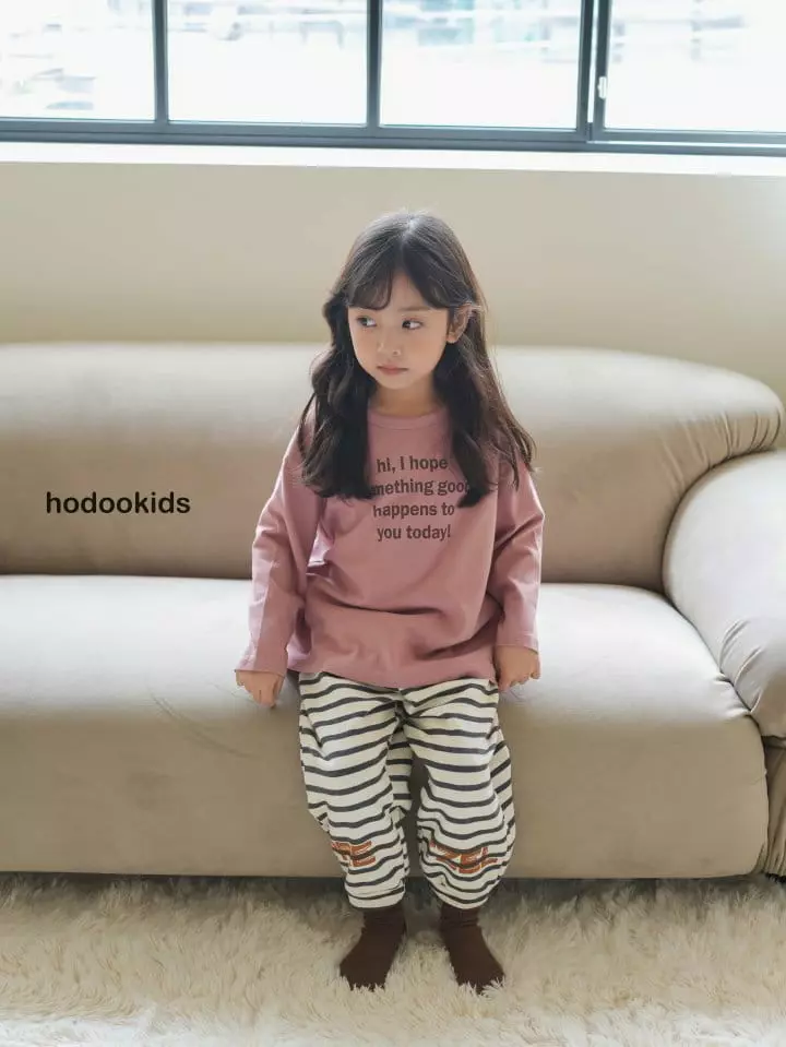 Hodoo - Korean Children Fashion - #childrensboutique - Letter Tee - 3