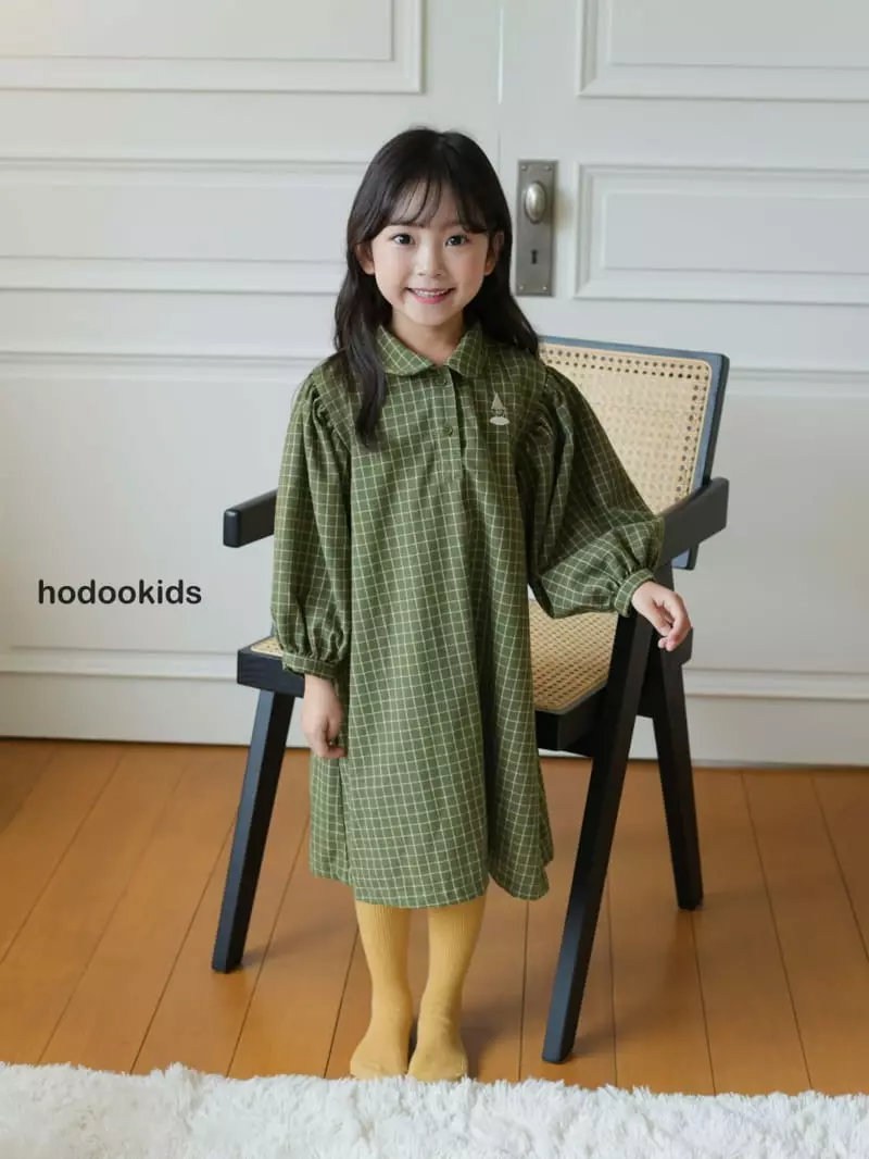 Hodoo - Korean Children Fashion - #designkidswear - Edge Check One-piece - 12