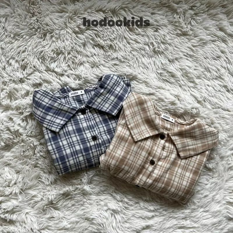 Hodoo - Korean Children Fashion - #discoveringself - Checker Blouse - 10
