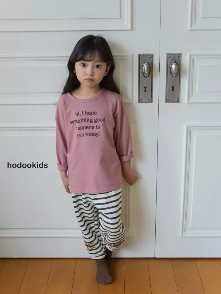 Hodoo - Korean Children Fashion - #discoveringself - Letter Tee - 5