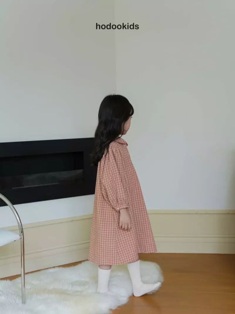 Hodoo - Korean Children Fashion - #kidsshorts - Edge Check One-piece