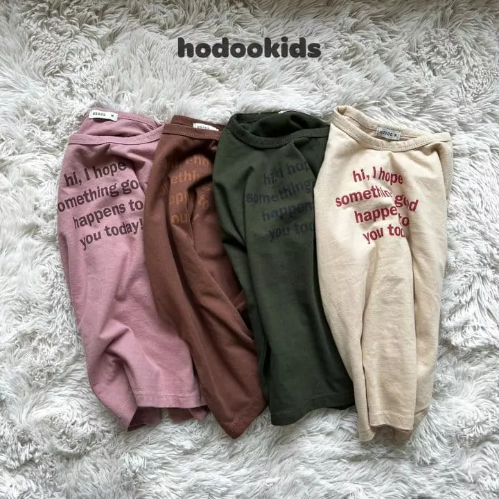 Hodoo - Korean Children Fashion - #kidsstore - Letter Tee - 8