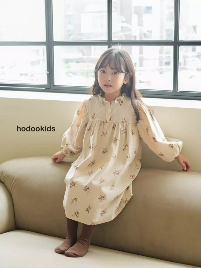 Hodoo - Korean Children Fashion - #kidzfashiontrend - Circle Flower One-piece - 9