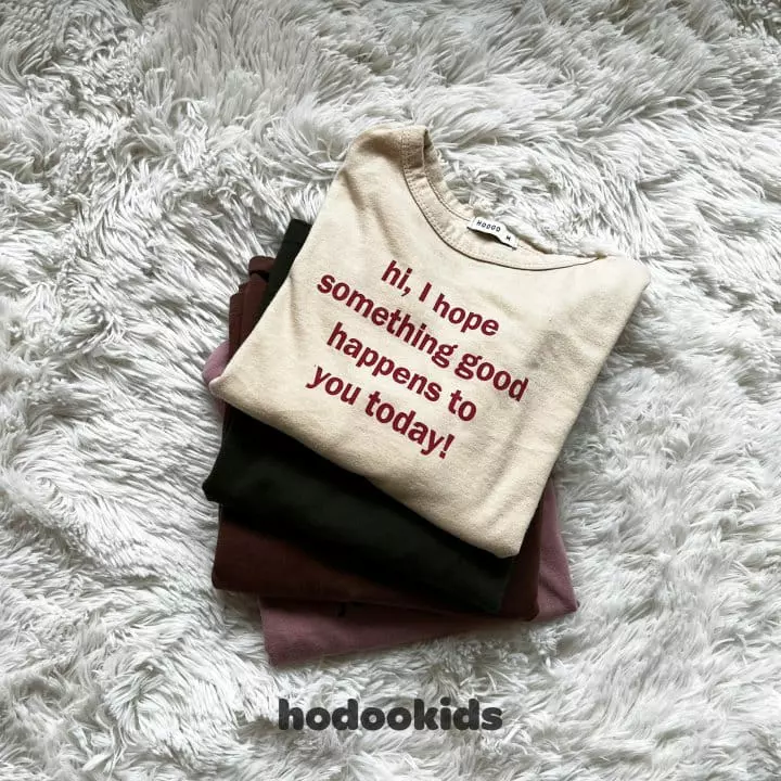 Hodoo - Korean Children Fashion - #kidzfashiontrend - Letter Tee - 9