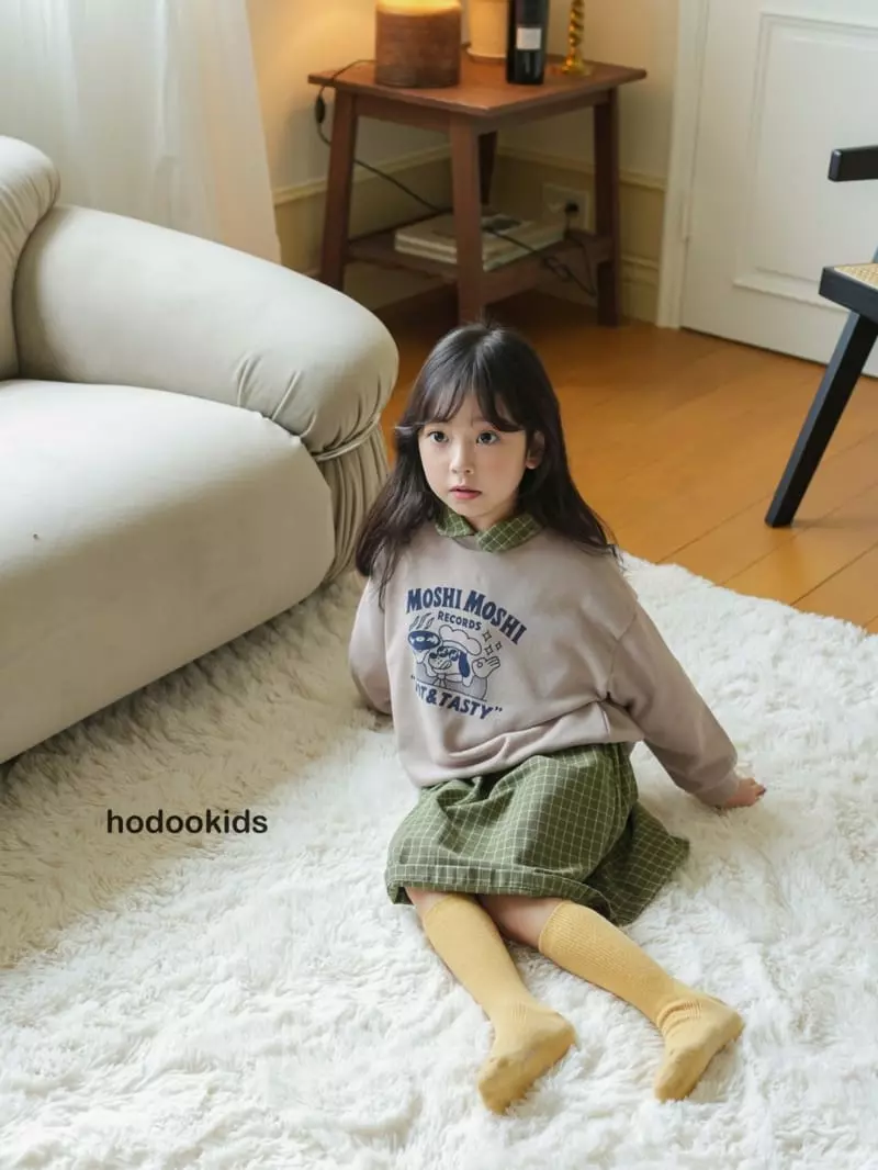 Hodoo - Korean Children Fashion - #minifashionista - Edge Check One-piece - 7
