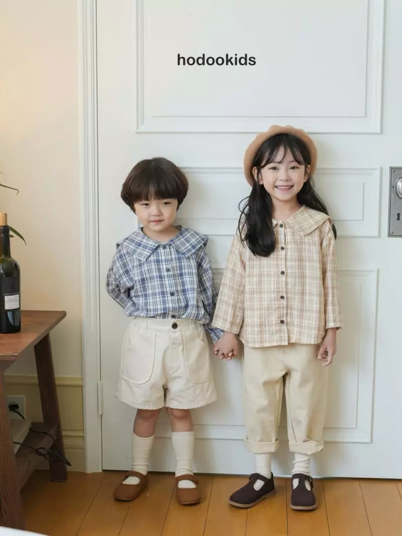 Hodoo - Korean Children Fashion - #magicofchildhood - Checker Blouse - 4