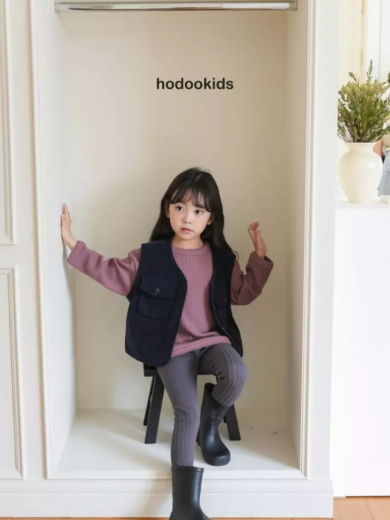 Hodoo - Korean Children Fashion - #prettylittlegirls - 40 Waffle Tee - 7