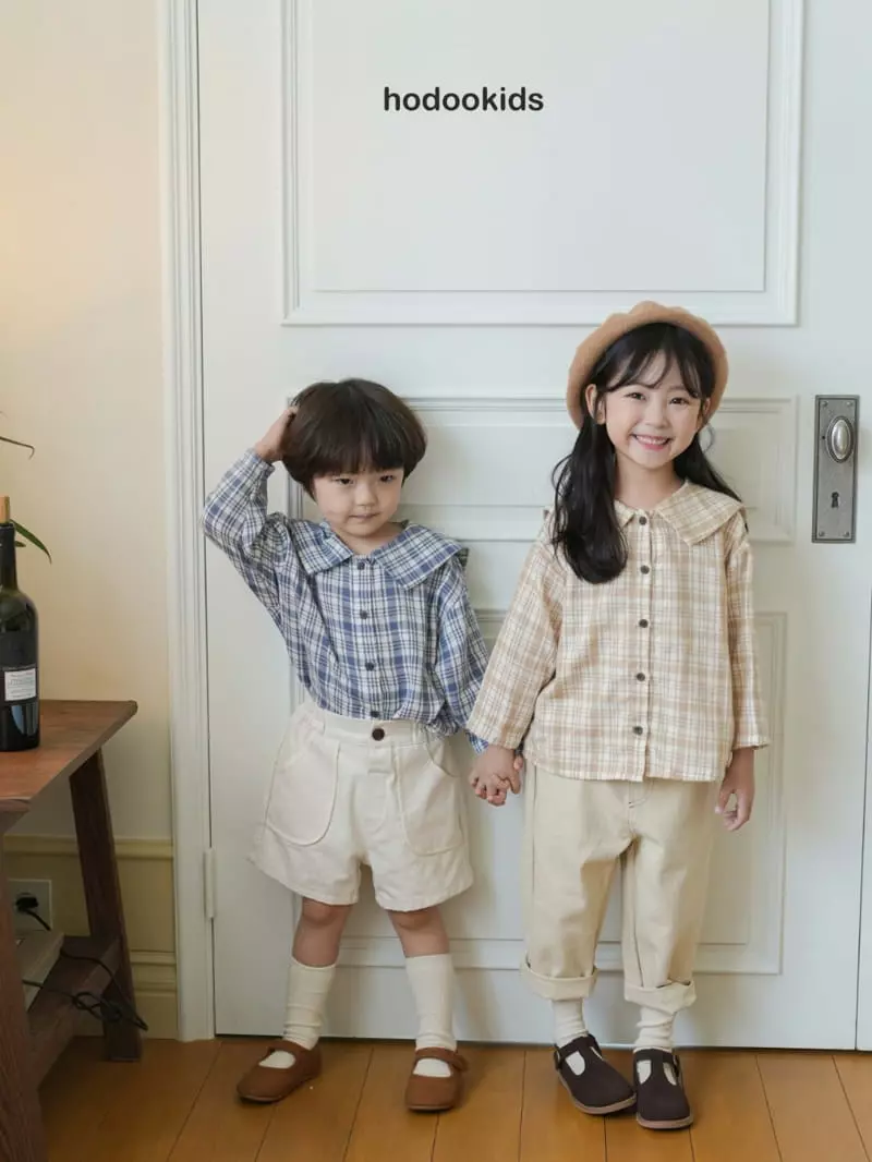 Hodoo - Korean Children Fashion - #prettylittlegirls - Checker Blouse - 5