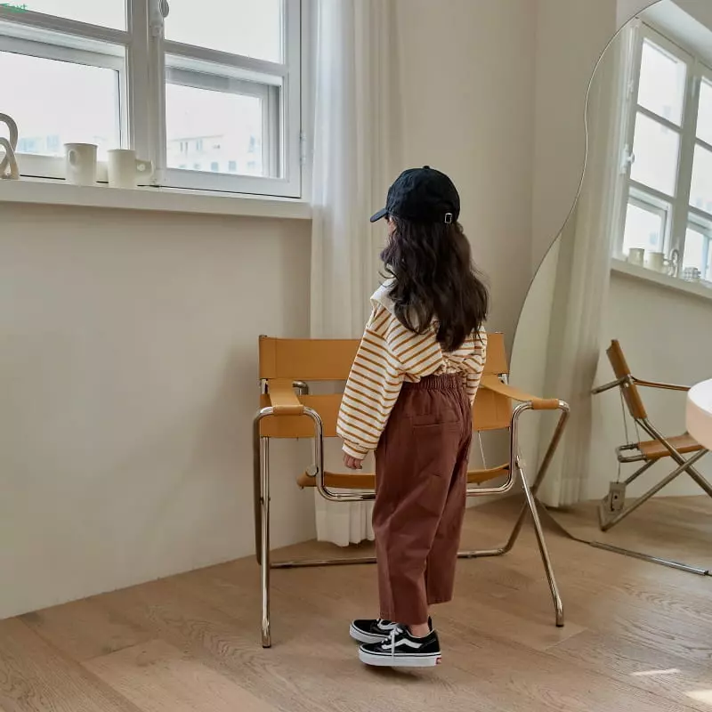 Honeybee - Korean Children Fashion - #Kfashion4kids - Stripes Big Collar Tee - 7