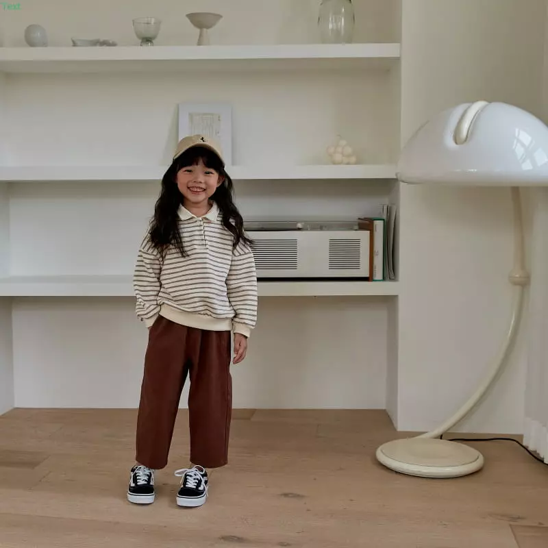 Honeybee - Korean Children Fashion - #childofig - Stripes Collar Sweatshirt - 3