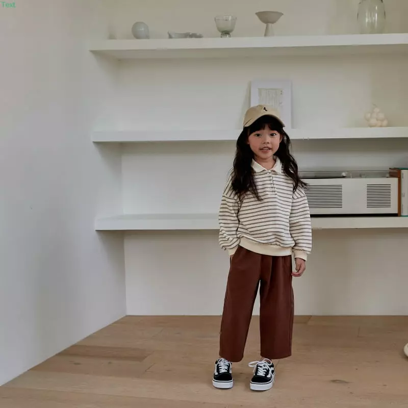 Honeybee - Korean Children Fashion - #childofig - Stripes Collar Sweatshirt - 4