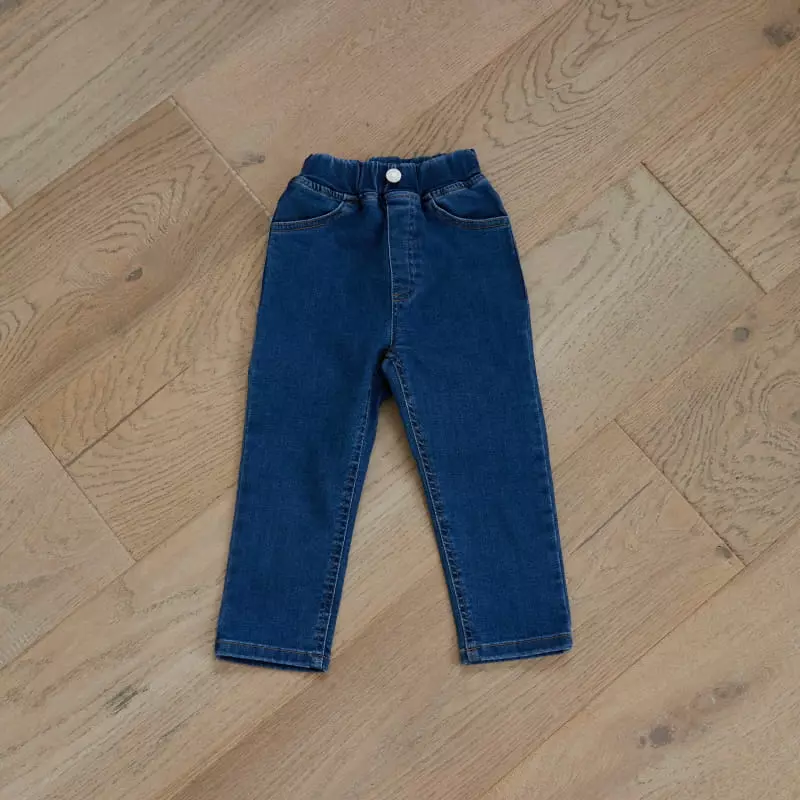 Honeybee - Korean Children Fashion - #childofig - Denim Straight Span Pants