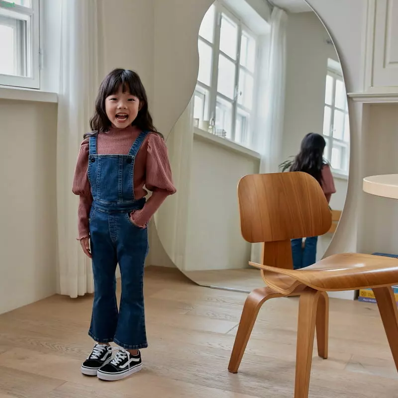 Honeybee - Korean Children Fashion - #childrensboutique - Denim Dungarees Wide Pants - 6