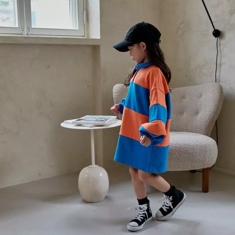 Honeybee - Korean Children Fashion - #designkidswear - Color Collar One-piece - 9