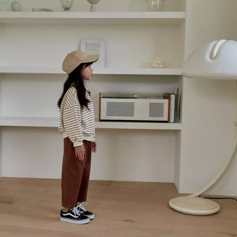 Honeybee - Korean Children Fashion - #discoveringself - Stripes Collar Sweatshirt - 7