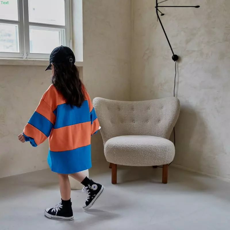 Honeybee - Korean Children Fashion - #discoveringself - Color Collar One-piece - 10
