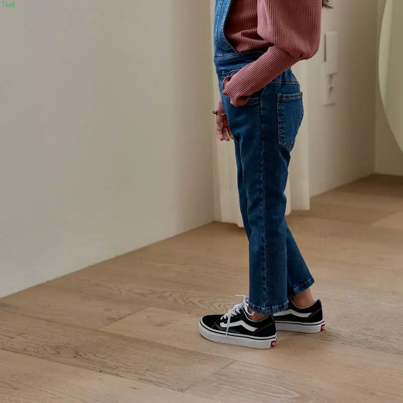 Honeybee - Korean Children Fashion - #fashionkids - Denim Dungarees Wide Pants - 9