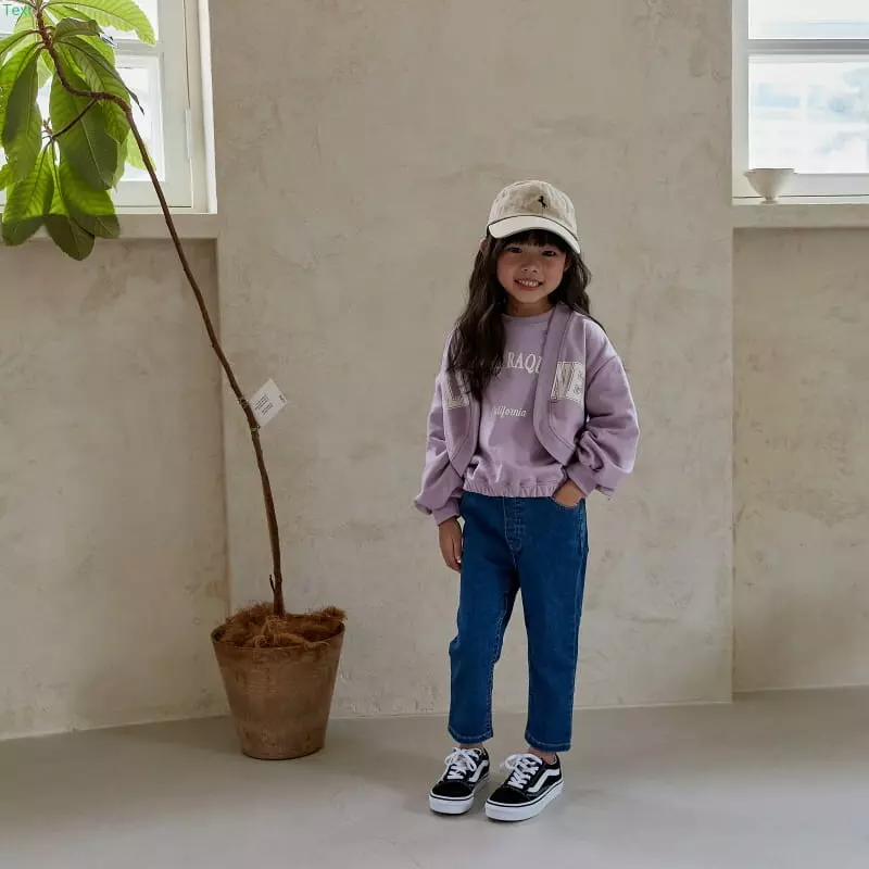 Honeybee - Korean Children Fashion - #fashionkids - Denim Straight Span Pants - 5