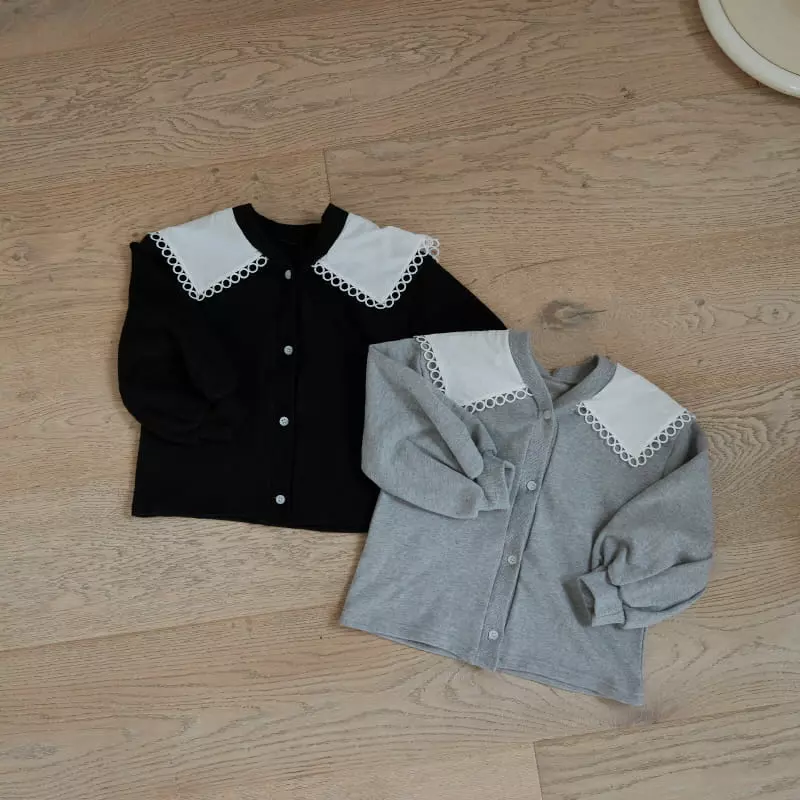 Honeybee - Korean Children Fashion - #littlefashionista - Collar Cardigan