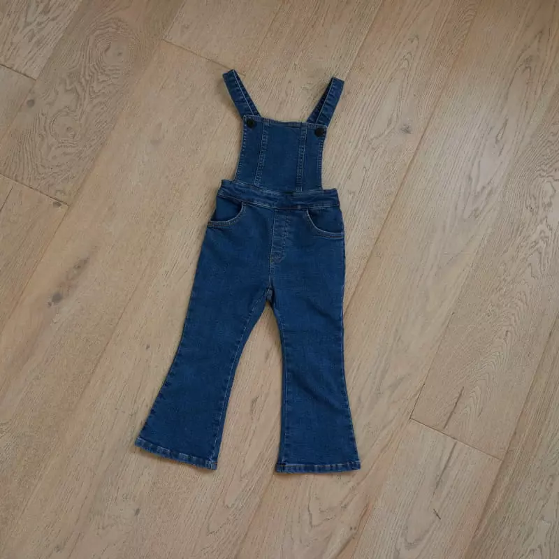 Honeybee - Korean Children Fashion - #magicofchildhood - Denim Dungarees Wide Pants