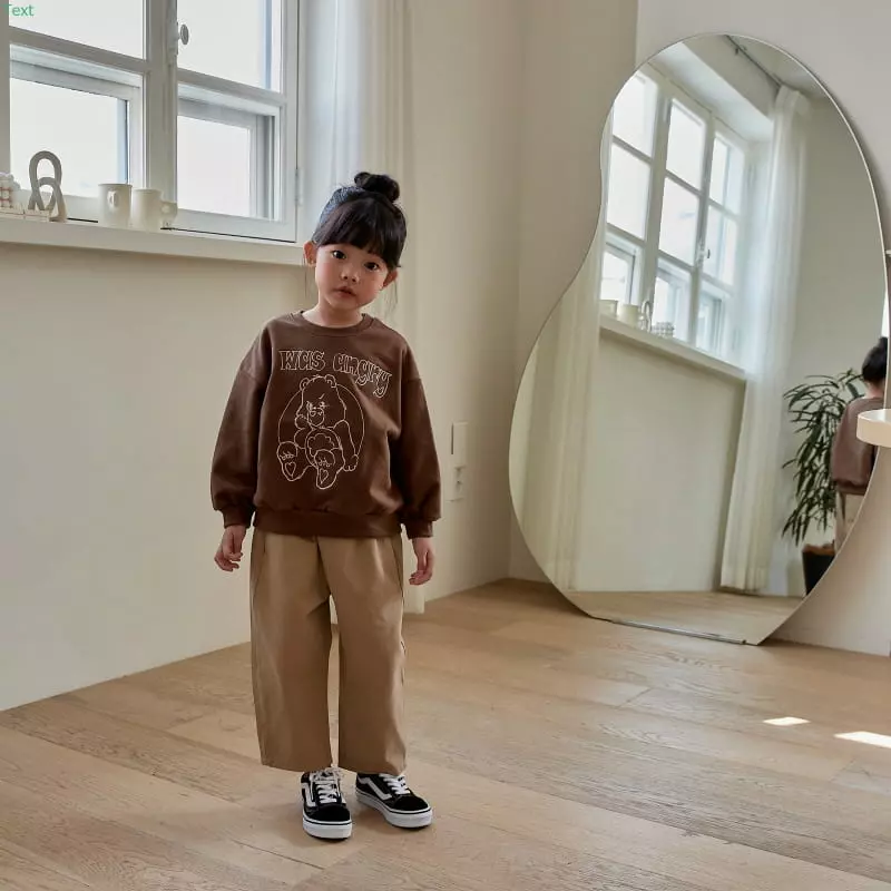 Honeybee - Korean Children Fashion - #magicofchildhood - Bear Embroidery Sweatshirt - 10