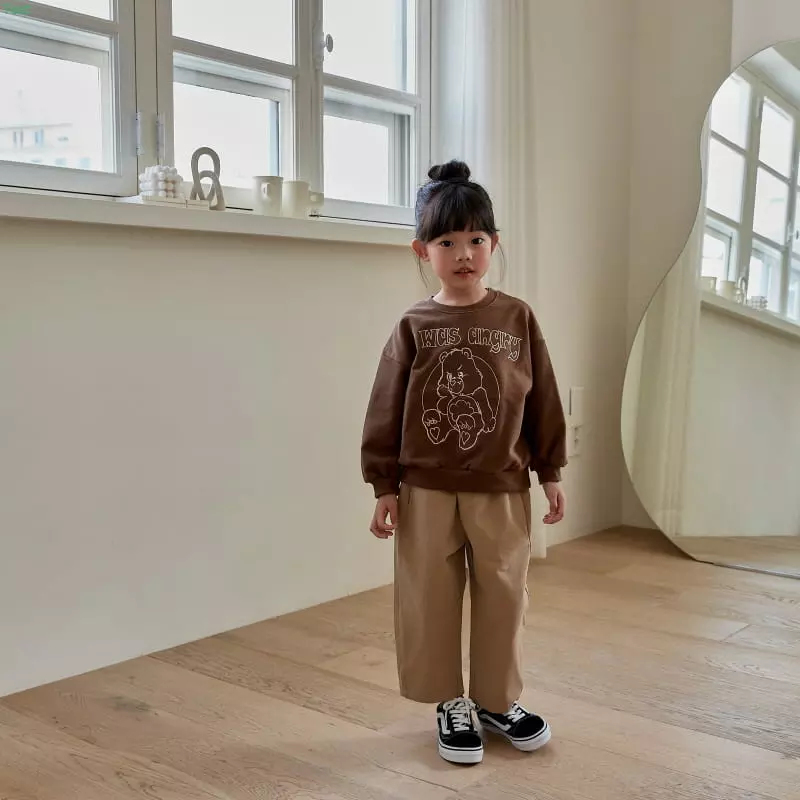 Honeybee - Korean Children Fashion - #minifashionista - Bear Embroidery Sweatshirt - 11