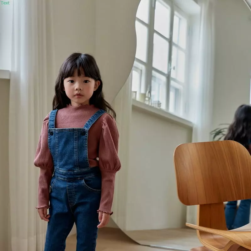 Honeybee - Korean Children Fashion - #prettylittlegirls - Denim Dungarees Wide Pants - 3