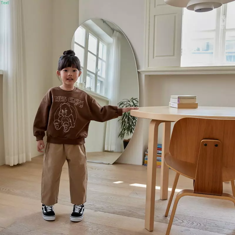 Honeybee - Korean Children Fashion - #prettylittlegirls - Bear Embroidery Sweatshirt - 12