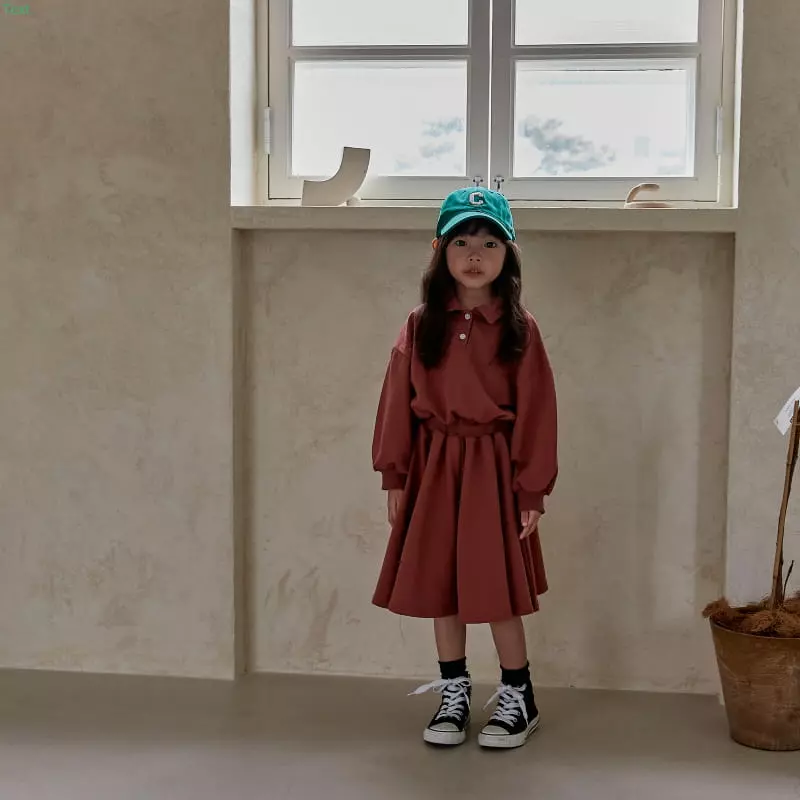 Honeybee - Korean Children Fashion - #prettylittlegirls - Collar Plare One-piece - 2
