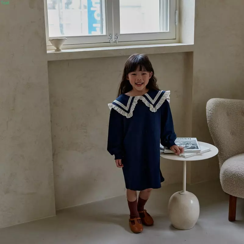 Honeybee - Korean Children Fashion - #todddlerfashion - Sailor One-piece - 2