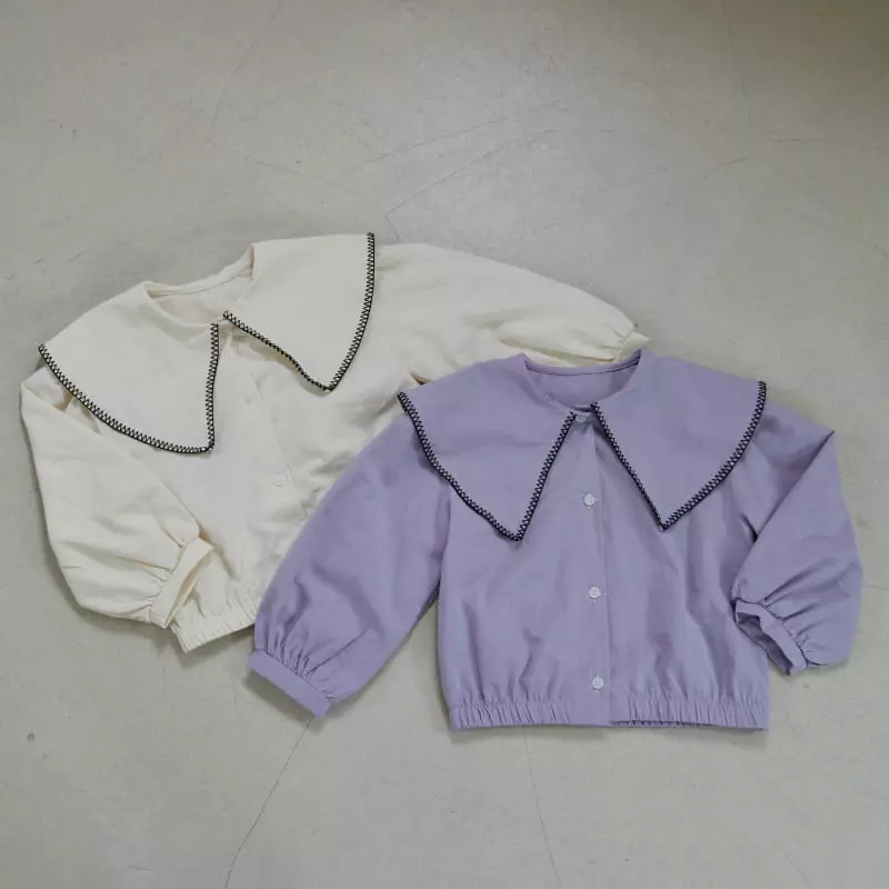Honeybee - Korean Children Fashion - #todddlerfashion - Collar Blouse