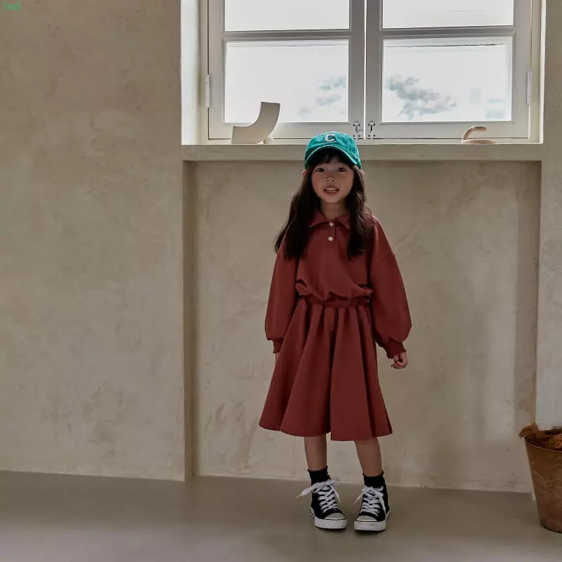 Honeybee - Korean Children Fashion - #todddlerfashion - Collar Plare One-piece - 4