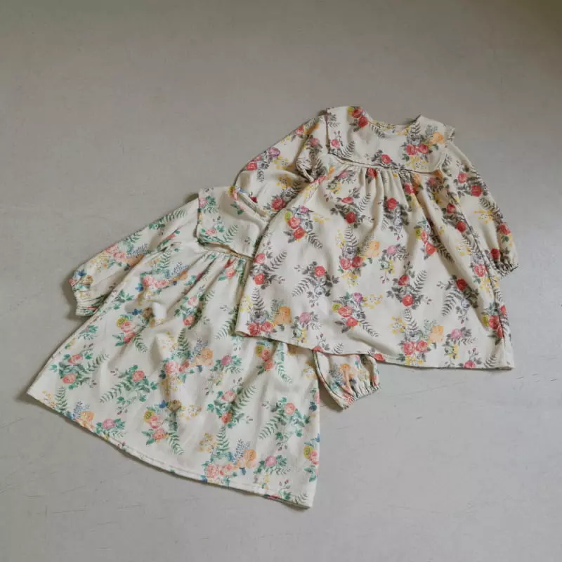 Honeybee - Korean Children Fashion - #toddlerclothing - Flower One-piece